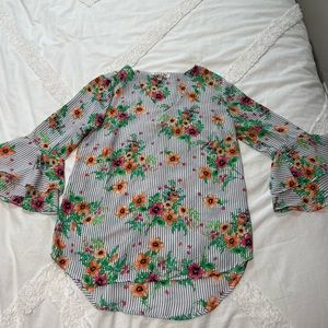 Floral 3/4 Sleeve Top